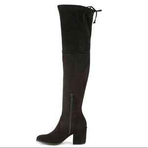UNISA black over knee boots 9M